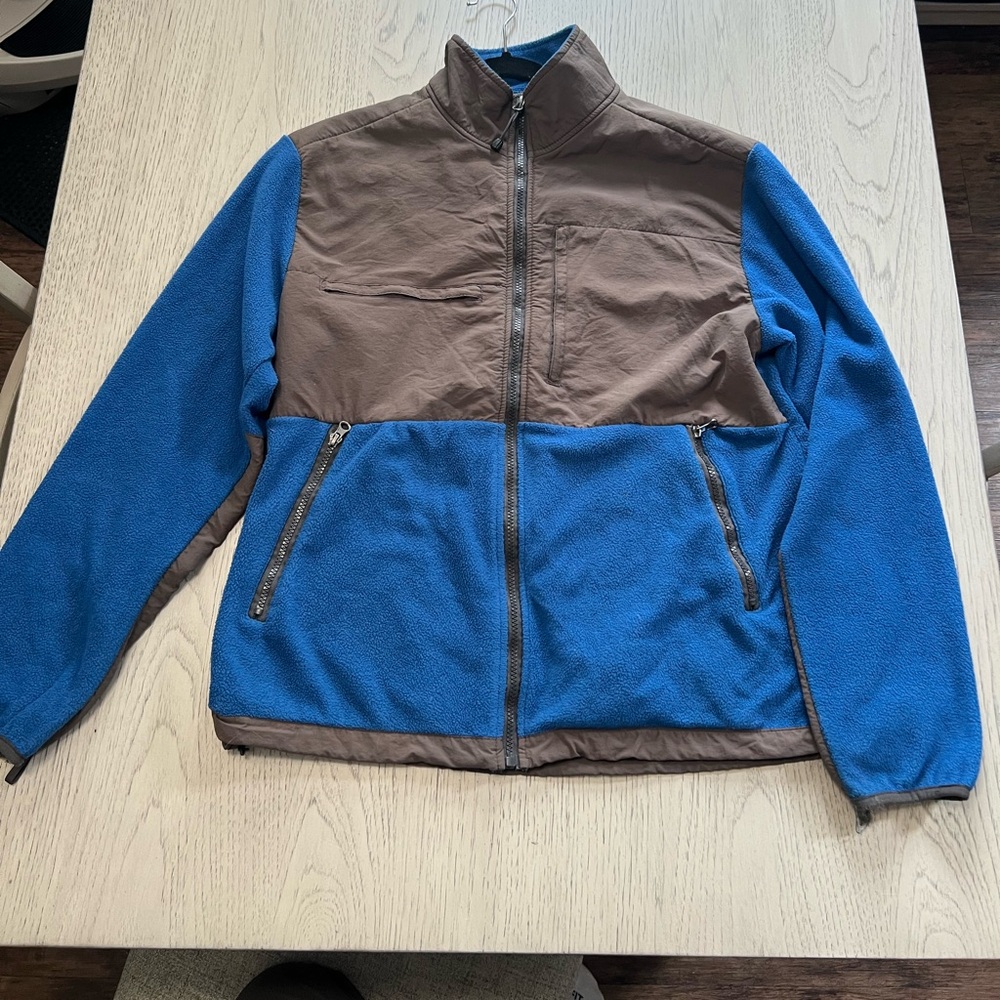 Men's Blue and Grey Jacket